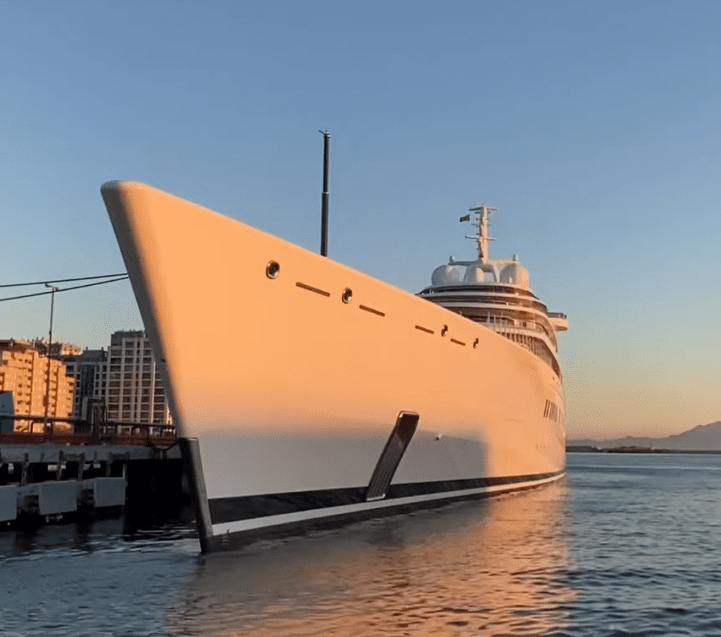 azzam yacht front view