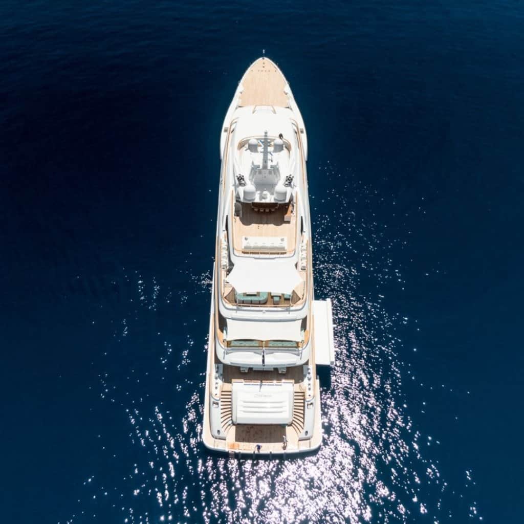 mimtee yacht drone image
