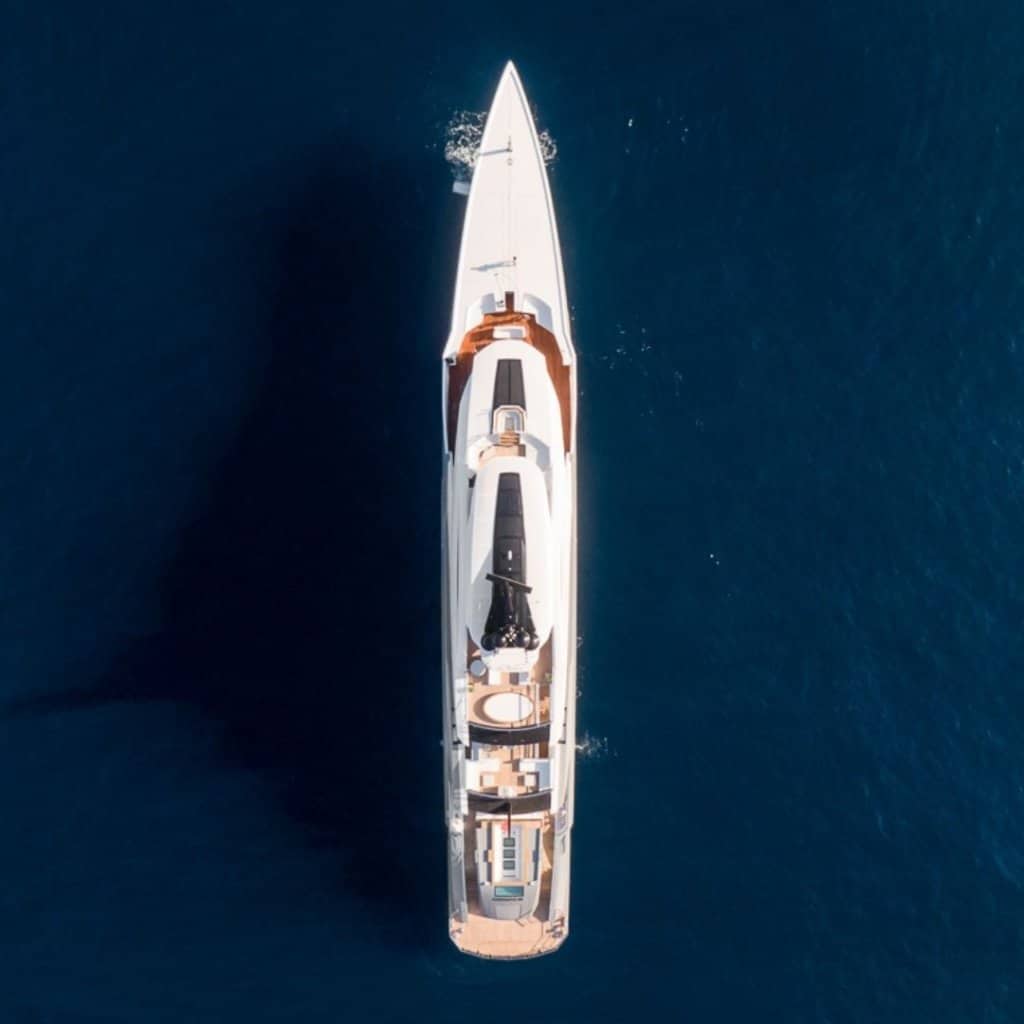 tatiana yacht drone camera