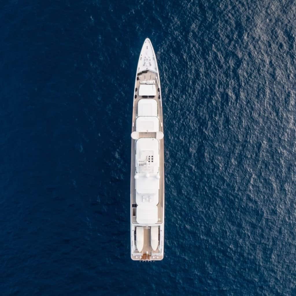 yacht zeus drone camera image