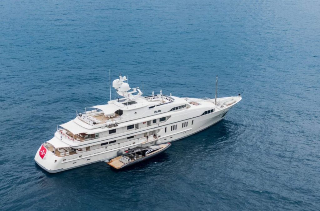 roma yacht drone